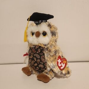7" Ty Class of 2005 Owl Plush Stuffed Animal